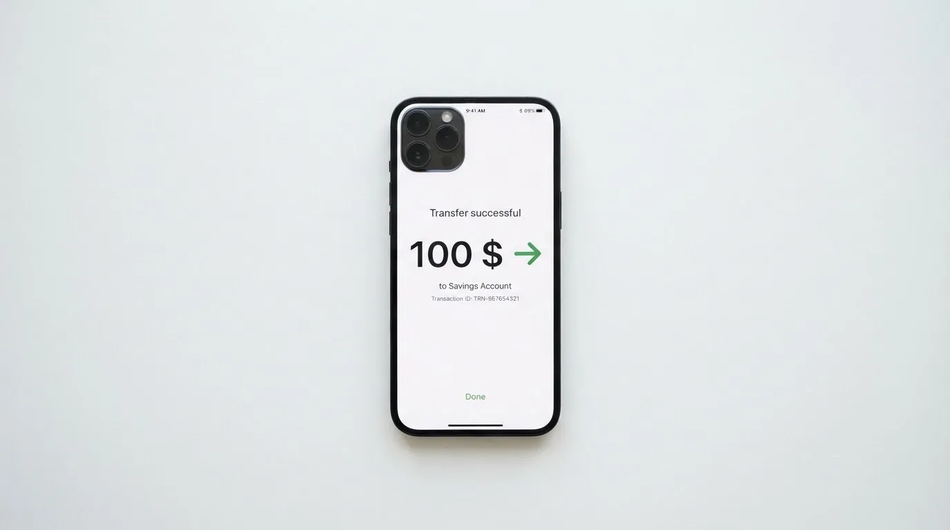 Телефон с экраном перевода стейблкоина